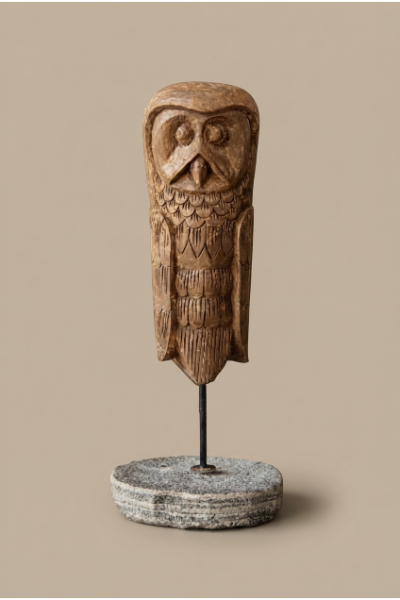 Decor - Owl Stand - Natural